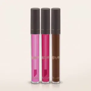 שמן שפתיים גאיה ב-3 גוונים: Candy, Cherry Glaze, Melted Chocolate