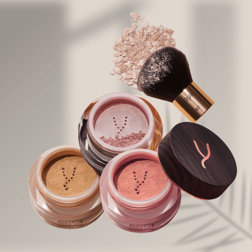 ברונזר מינרי בכמה גוונים